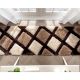 Modern Brown Plush Hall Rug